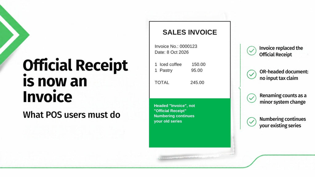 Official Receipt to Invoice: What POS Users Must Do